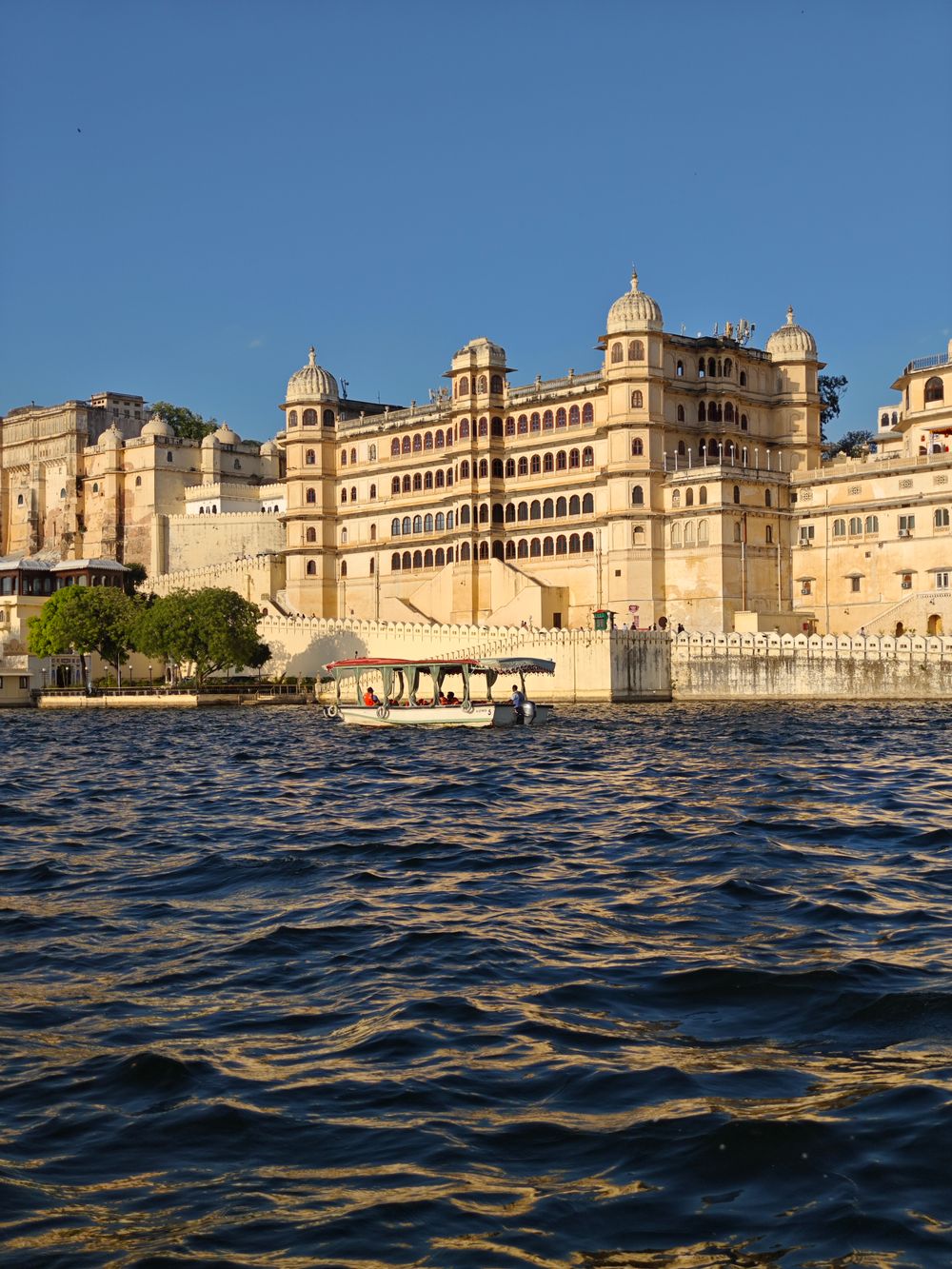 Udaipur's City Palace rising above Lake Pichola